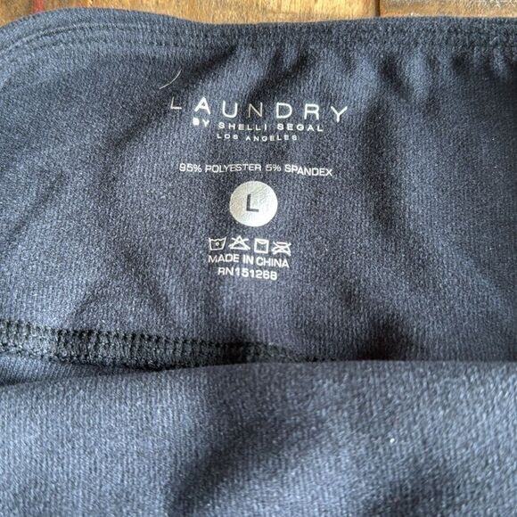 Laundry By Shelli Segal Fleece Lined Pants size L - Picture 3 of 6